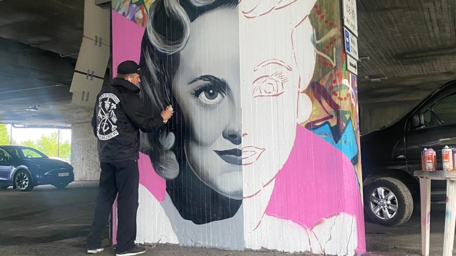 Graffiti på vegg